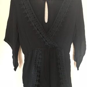 Black lace romper